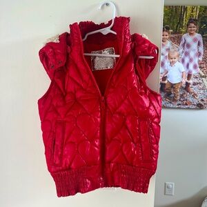 adorable puffer vest with hood